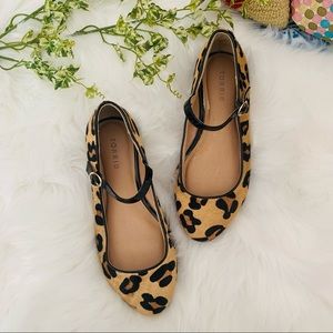 TORRID Leopard Strap Flats 8W
